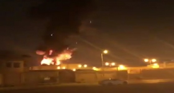 بالفيديو.. إندلاع حريق هائل بمحطة كهرباء حي النفل بالرياض
