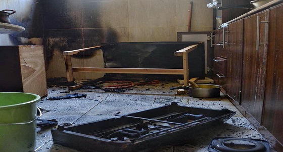 اندلاع حريق في شقة ضمن مجمع سكني بحائل خلال عملية الطهي