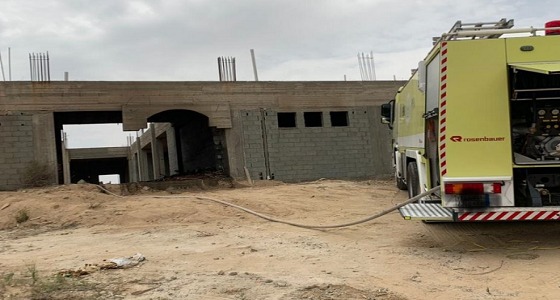 اندلاع حريق في أخشاب بناء الجامع الكبير بسبت العلايا