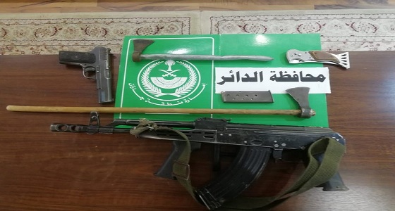 القبض على متسللين مسلحين في الداير في تبادل إطلاق نار
