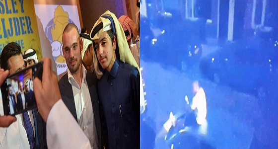 بالفيديو.. لاعب فريق قطري يرقص مخمورا على إحدى السيارات