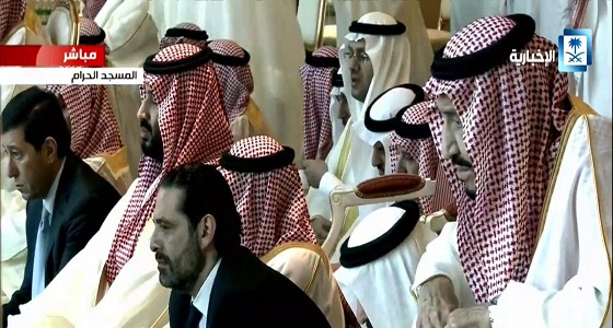 بالصور.. سعد الحريري بجانب ولي العهد في صلاة عيد الفطر 2019