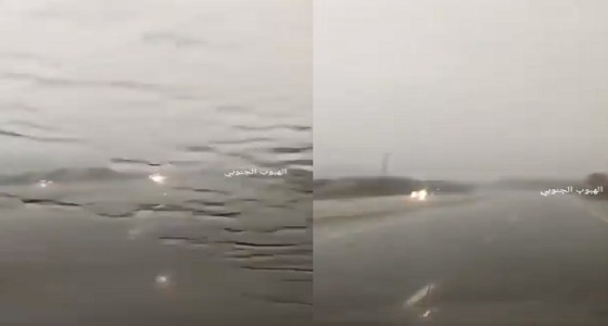 بالفيديو.. هطول أمطار غزيرة على الحميراء شمال العارضة