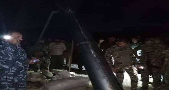 بالصور..سقوط صاروخ على مجمع القصور بالموصل به قوات أمريكية