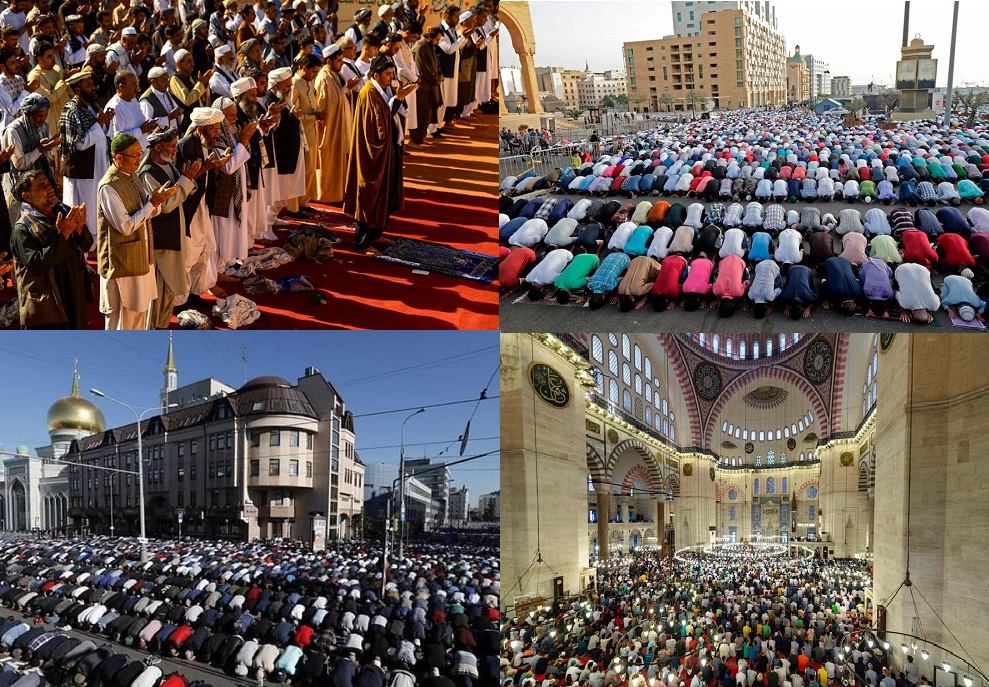 صلاة العيد من مختلف أنحاء العالم