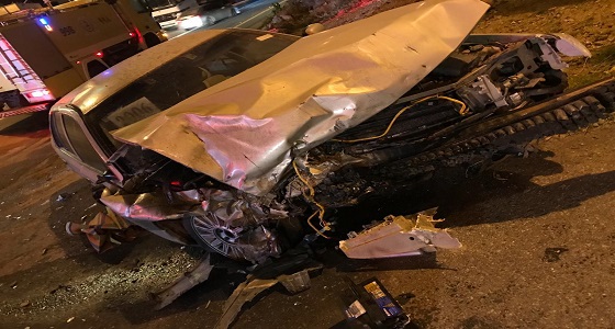 بالصور.. 6 إصابات في حادث تصادم بالمخواة