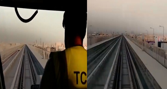 بالفيديو.. شاب سعودي يقود قطار الرياض من غرب العاصمة إلى قصر الحكم