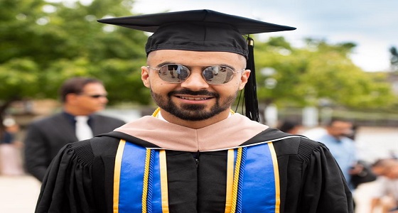 مشاري العرنوس يحصل على الماجستير من جامعة امريكية