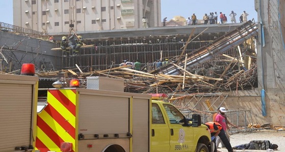بالصور.. إصابة 10 عاملين في انهيار سقف نفق تحت الإنشاء بتبوك