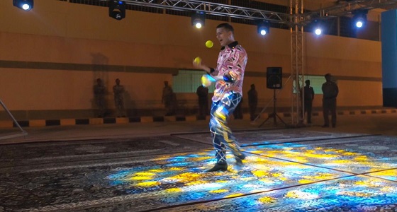 ” حقوق الإنسان ” تشيد بمبادرة نقل فعاليات مهرجان ورد تبوك لنزلاء السجن