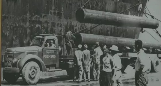 فيديو يرصد إنشاء أكبر خط نقل بترول بالعالم في المملكة عام 1950