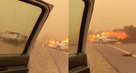 بالفيديو.. وفاة وإصابة اثنين في حادث مروع على طريق الدرب- بيش