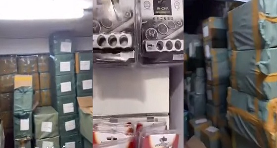 بالفيديو.. فرق التجارة تداهم مخازن ضخمة لمنتجات الجوالات المخالفة بجدة