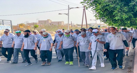 بالصور.. انطلاق ماراثون للمشي في بلجرشي بمشاركة 60 مسن