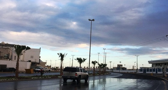 هطول أمطار غزيرة على المدينة المنورة