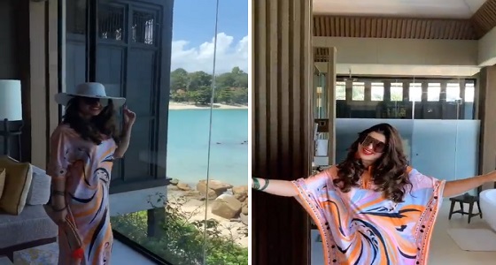 بالفيديو.. أميرة محمد تستعرض فخامة فيلتها في ماليزيا