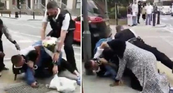 بالفيديو.. شرطة لندن تعتدي بوحشية على كويتي