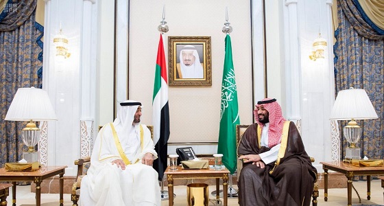 سمو ولي العهد يلتقي الشيخ محمد بن زايد