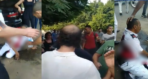 مختل نفسيًا يُصفي دم شرطي في الشارع في مشهد مروع