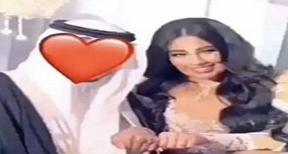بالفيديو.. روزانا اليامي تعقد قرانها وتخفي وجه عريسها بقلب أحمر 