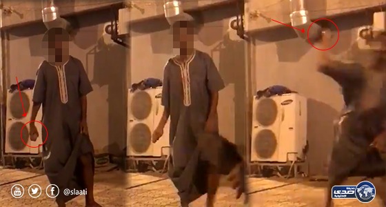 بالفيديو.. لحظة اعتداء شاب على فتاة في مكة بحجر
