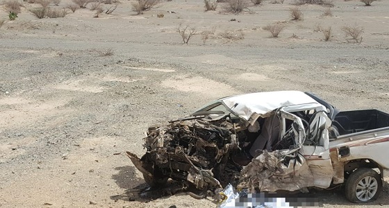 بالصور.. مصرع 3 أشخاص وإصابة آخر إثر حادث تصادم بالباحة