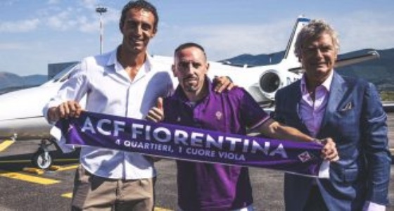 فرانك ريبيري يصل إيطاليا للانضمام إلى فيورنتينا