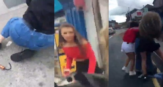 تمزيق ملابس فتاة مسلمة أمام المارة في إيرلندا وضربها !