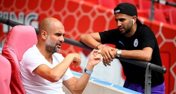 غوارديولا يكشف سبب استبعاد محرز أمام ليفربول