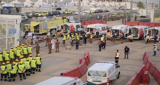 الدفاع المدني ينفذ فرضية حريق وتصاعد أدخنة كثيفة بمحطة القطار ” منى 3 “