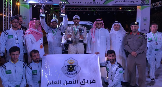 فريق الأمن العام للسيارات والدراجات النارية يحقق 4 مراكز برالي عسير 2019