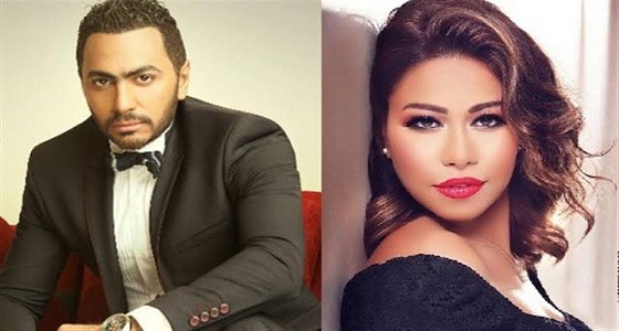 صورة قديمة لتامر حسني وشيرين تثير سخرية واسعة بمواقع التواصل 