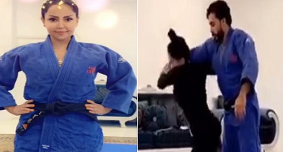 فيديو جريء لفنانة كويتية تتعارك مع رجل وتسقطه أرضا بعدما رفعته على ظهرها