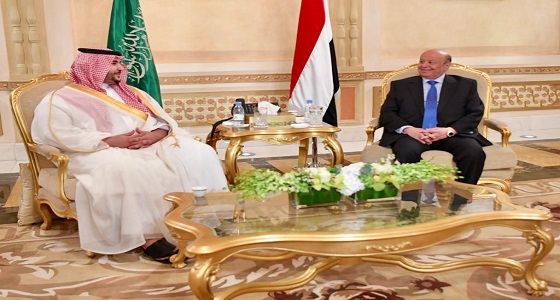 تفاصيل لقاء الأمير خالد بن سلمان والرئيس اليمني