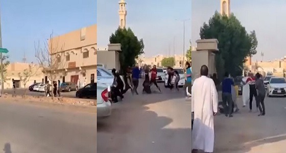 بالفيديو.. مشاجرة عنيفة بالأسلحة بين سوريين في الرياض