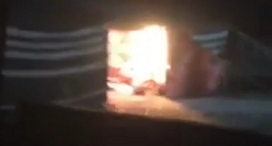 تفاصيل حريق أسطوانة غاز بخيمة في الطائف ونجاة عائلة بالكامل (فيديو)