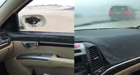 بالفيديو.. هطول أمطار مصحوبة بزخات من البرد على طريق بني سعد