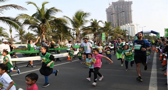 بالصور.. انطلاق مسابقة «الجري بروح الأخضر» بجدة