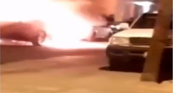بالفيديو..صاحبة السيارة المحترقة تكشف تفاصيل الحادث : بفعل فاعل