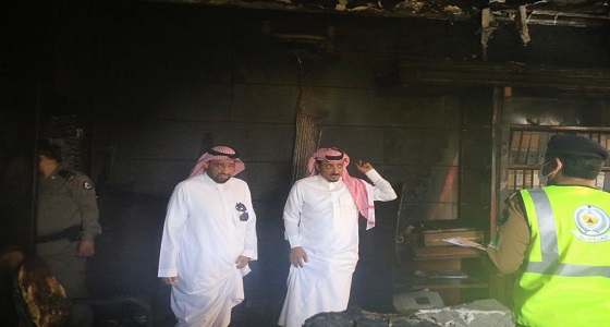 بالصور.. ماس كهربائي يتسبب في اندلاع حريق بمبنى بلدية محافظة بارق 