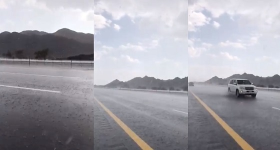 بالفيديو.. أمطار وسيول جنوب المدينة المنورة