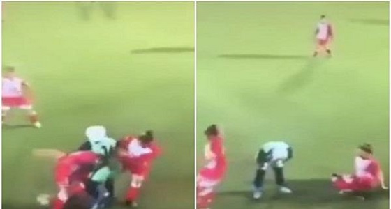 رد فعل غير متوقع للاعبات بعد سقوط حجاب لاعبة في الفريق المنافس (فيديو)