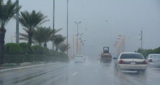 هطول أمطار على القنفذة وطريق مكة &#8211; جدة السريع