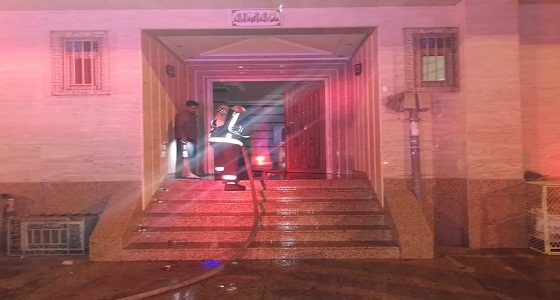 بالصور.. إخلاء 39 شخصأ واختناق امرأتين في حريق بدروم بالمدينة المنورة