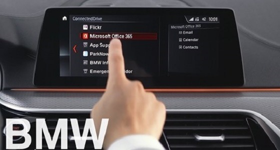 بالفيديو.. « بي إم دبليو » توضح طريقة توصيل Microsoft Office في نظام السيارة