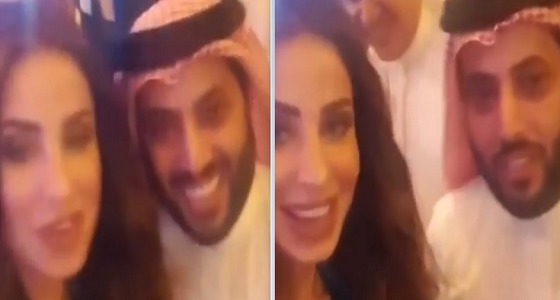بالفيديو..حوار قصير بين تركي آل الشيخ وملكة جمال لبنان