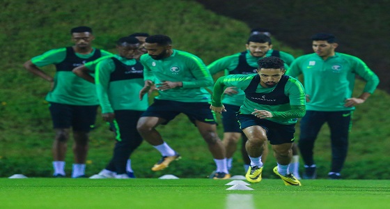الأخضر يختتم مرانه الأخير قبل مواجهة البحرين