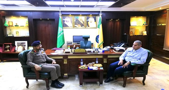مدير الدفاع المدني بمنطقة المدينة المنورة يستقبل مدير أنظمة نقل المياه بالمؤسسة العامة لتحلية المياة المالحة
