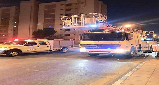 إصابة 7 أشخاص إثر اندلاع حريق في مجمع سكني بالخبر