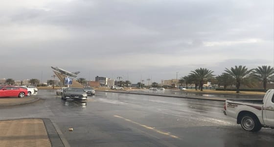 أمطار متفرقة على منطقة تبوك